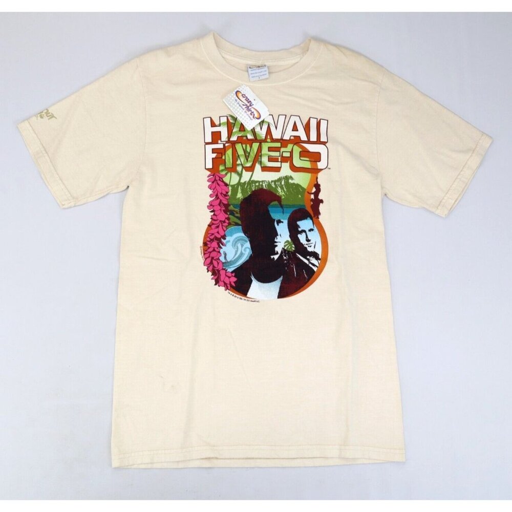 New Crazy Shirts Coconut Dyed Vintage Style Hawaii  Five-O T-Shirt Size S‎